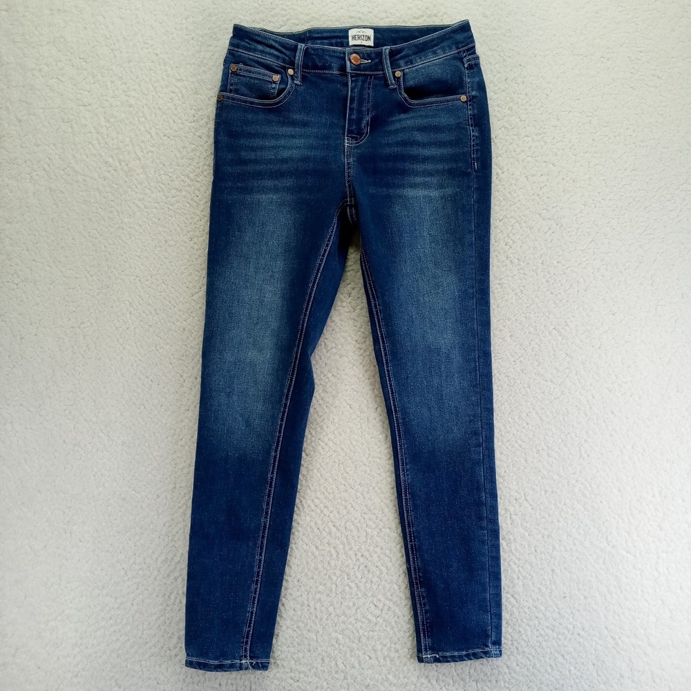 HERIZON‎ Womens Blue Wash Skinny Jeans Size 2 Stretch Denim